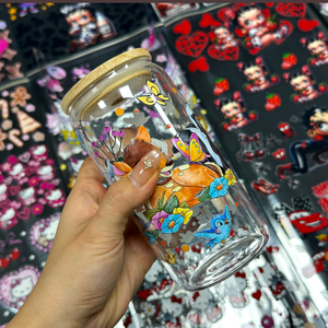 Entrega Rápida, Pegatinas de Transferencia UV DTF Personalizadas con Dibujos Animados, Efecto 3D, Envolturas para Vasos de 16oz/20oz/40oz, Pedidos al por Mayor - Product Image 3
