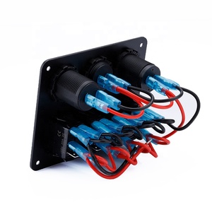 Panneau de commutation à bascule 12/24V avec prise USB, disjoncteur 4 voies, étanche en ABS, kit de panneau de commutation à bascule pour <span class=keywords><strong>bateau</strong></span> avec lumière LED - Product Image 4
