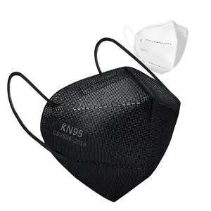 Fabrikant Op Maat Logo Modieus Kn95 Stofmasker Wit Zwart Stof Gezichtsmasker Gegoten Gasmasker