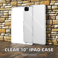 Coque de protection transparente en TPU souple 10 pouces pour tablette iPad 10.2 2020 2019 Coque Fundas