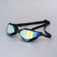 Nouvelles lunettes de natation en silicone pour athlètes, électroplaquées, haute définition, anti-buée, protection UV400, sangle réglable, compétition