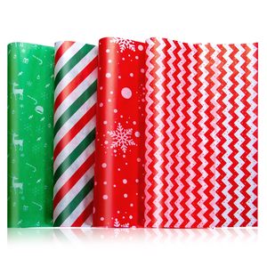 Tùy chỉnh bán buôn không thấm nước Quà Tặng X'mas gói thực phẩm bánh mì kẹp thịt bao bì giáng sinh vui vẻ không thấm mỡ giấy - Product Image 1