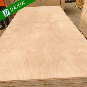 Populer 4x8ft komersial Okoume kayu lapis E1/ E0 lem lembar untuk Kabinet dan furnitur