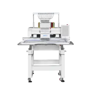 JINYU JCM-1201 door to door service digital industrial single head hat tshirt flat computer embroidery machine for sale