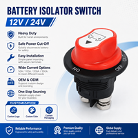 Interruptor de Desconexión de Batería 32V DC 300A ON-OFF Bipolar Rojo 50/60Hz para Auto, Vehículo Todoterreno, Camión, Barco