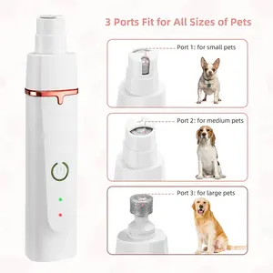 Tondeuses pour chiens 4 en 1 Kit de toilettage pour poils d'animaux Nettoyeur de pattes de chiens à faible bruit Tondeuse pour oreilles de chiens - Product Image 5