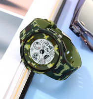 Reloj Deportivo Digital SKMEI 2346 Rojo al por Mayor para Niños con Correa de Plástico Impermeable y Pantalla Electrónica Luminosa