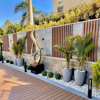 Poutre en composite bois-plastique creuse WPC pour pergola de jardin, idéale pour les projets extérieurs et la décoration, 100x50mm