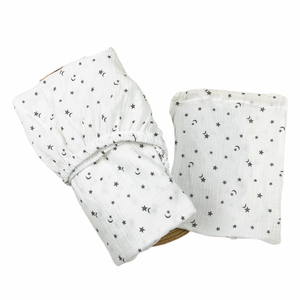 Drap <span class=keywords><strong>de</strong></span> lit pour bébé en mousseline <span class=keywords><strong>de</strong></span> coton biologique 100% imprimé sur mesure en Chine, 300 fils, non toxique - Product Image 5