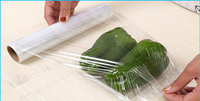 Film alimentaire en PE, largeur 50 cm, film étirable en PVC, emballage alimentaire, boissons, thé, eau minérale, pizza, hamburger, logo personnalisé imprimé, 30 m