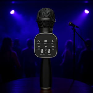 <b>Bluetooth</b> <b>Microphone</b> With Volume Control And Recording Function For Karaoke And Singing - Product Image 3