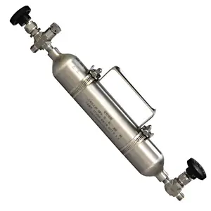 BPY-G LPG Sampling Cylinder ASTM D1265 Stainless Steel Seamless Sampler for Oil Portable Air Sampler Petroleum Sampler