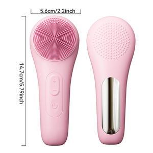SHOmfrs potencia giratoria recargable nariz Sistema eléctrico ultrasónico limpieza profunda masajeador de piel impermeable cepillo facial - Product Image 1