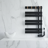 Sèche-serviettes électrique réglable Doz avec revêtement en poudre, chauffe-serviettes électriques pour salle de bain
