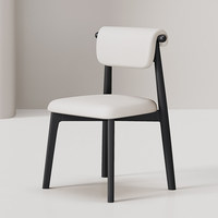 Chaises de salle à manger en bois massif de style nordique moderne et luxueux, 4, 6 ou 8 places, pour hôtel, cuisine, salon, café, table en cuir confortable, design de créateur