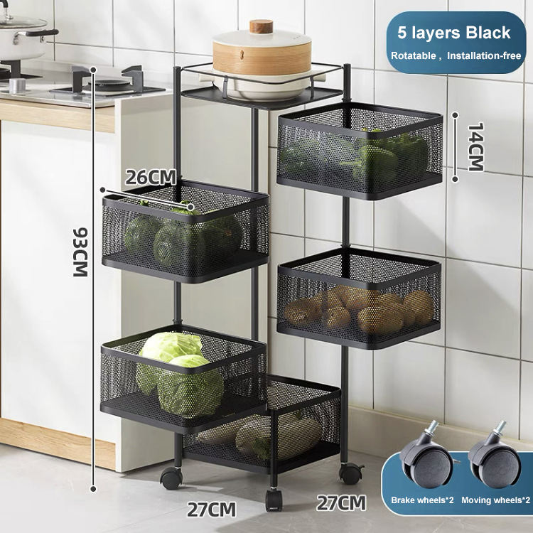 5 couches-Carré -Noir