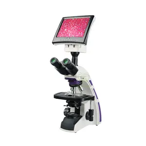 Microscópio biológico digital, display lcd colorido de alta qualidade, preço para laboratório, MY-B129F1