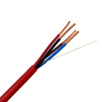 Cable de Alarma contra Incendios FPLR Sin Blindaje, Resistente al Fuego, 4C, 1.50mm², Cobre Desnudo, PVC Rojo, LSZH, para Sistemas de Seguridad, con Certificación UL
