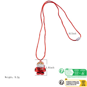 Collana leggera <span class=keywords><strong>natale</strong></span> a forma di <span class=keywords><strong>natale</strong></span> collana lampeggiante per bambini <span class=keywords><strong>Babbo</strong></span> <span class=keywords><strong>Natale</strong></span> - Product Image 3