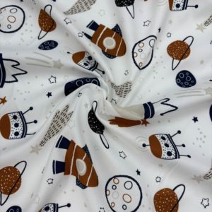 Tela de Microfibra de Alta Densidad con Estampado Personalizado, Tejido de Poliéster, Agradable al Tacto, con Dibujos Animados para la Confección de Sábanas Infantiles - Product Image 1