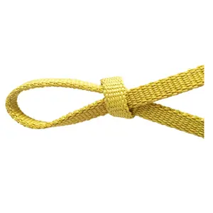 guaranteed quality heat resistant aramid rope flat tape for glass furnace
