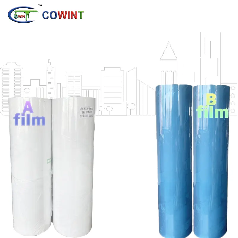 Cowint 200 micrones ventana reflectante UV 2ply Plastique anti protección impresión AB película policarbonate