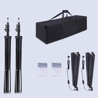 Kit d'éclairage de studio photo professionnel avec boîte à lumière Softbox 50x70cm et trépied de 2m