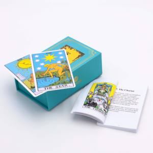 Elegante personalizado 12x7 Pastel Gold Foil Oracles para Waite Intuitivo Diseñado para uso familiar <span class=keywords><strong>Tarot</strong></span> Card - Product Image 5