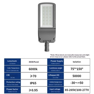 <span class=keywords><strong>Lampadaire</strong></span> <span class=keywords><strong>LED</strong></span> extérieur personnalisé, étanche IP65, <span class=keywords><strong>avec</strong></span> angle de faisceau réglable 75*150 pour utilisation sur les routes et autoroutes urbaines - Product Image 4