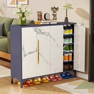 Zapatero con Cerradura de Gran Capacidad, de Acero, para Entrada, Pasillo o Exterior, Antirrobo - Product Image 4