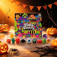 Jouet Squishy Halloween en forme de boulette vapeur - Non collant, à récupération lente, anti-stress amusant, motif style Halloween, design boîte surprise