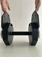 Haltères octogonaux en acier massif DINUO, réglables, 2 kg par niveau, jusqu'à 102 kg, haltères pour la musculation à domicile