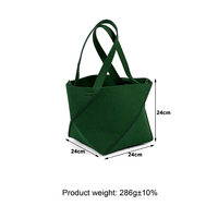 Sac fourre-tout en feutre recyclé écologique vert forêt Nature Fold, personnalisable avec logo, vente en gros, directement de l'usine