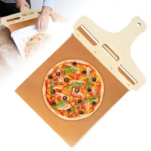 Easy Transfer Pizza Spatula Paddle for Pizza Dough Sliding Pizza Peel Shovel Oven with Handle Non-stick shwasher Safe
