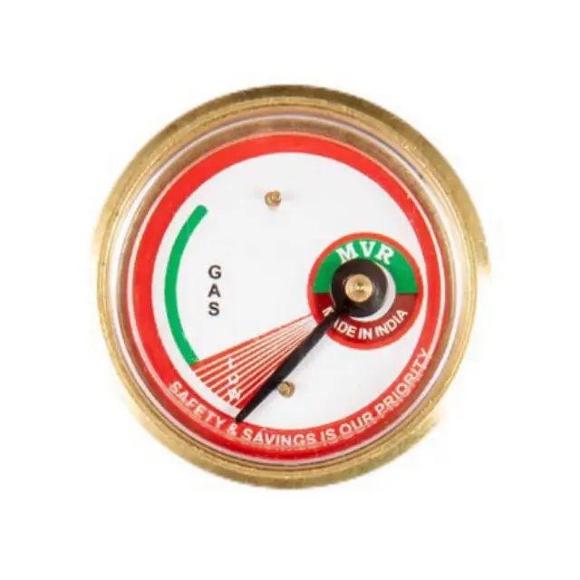 ラジウムポインター付きガス安全装置圧力計用ガス圧力計