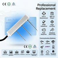 Capteur d'humidité, de température et d'EC du sol OEM Professional RS485 SDI-12 3 en 1 avec Wifi 4G pour substrat en fibre de coco/paille et laine de roche