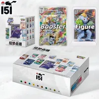 Nouveau stock : Coffret mystère de figurines PTCG 151 en cuir véritable, cartes de jeu chinoises, modèle de collection, cadeau d'anniversaire