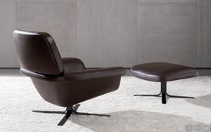 Chaise de salle à manger en cuir gris fer, idéale pour les banquets d'hôtel ou les salons, en promotion - Product Image 2