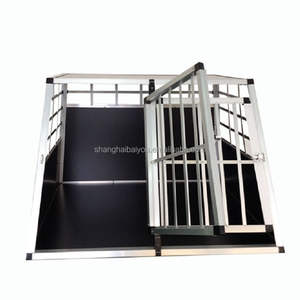 Grande <span class=keywords><strong>Cage</strong></span> pour chien de haute qualité avec double porte en métal Animal de compagnie Maison pour chien avec plateau en plastique séparé pour les grandes races - Product Image 3