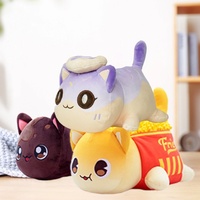 Vente chaude en peluche chat jouet poupée couette ours brodé Technique parfait oreiller doux pour enfants ODM personnalisation