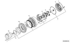 Hd1430 jcb330 js330 máy xúc ổ đĩa cuối cùng du lịch động cơ 619-89300001 <span class=keywords><strong>jsa0073</strong></span> 333/k1153 thủy lực đi bộ động cơ - Product Image 2