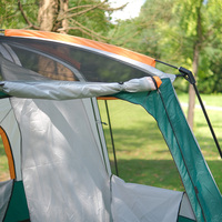 Tente de camping familiale quatre saisons imperméable à double couche pour 8 à 10 personnes avec 2 chambres, tissu Oxford renforcé en fibre de verre