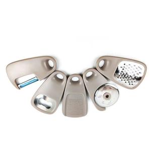 Ensemble de gadgets de cuisine 5 pièces, éplucheur de <span class=keywords><strong>julienne</strong></span> de légumes, broyeur d'ail et de gingembre, outils de cuisine empilables, accessoires - Product Image 1