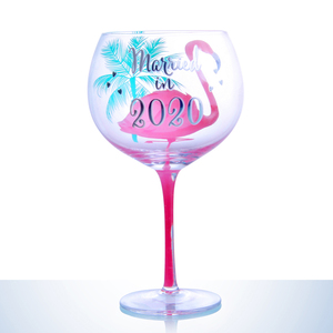 FLY-verre à vin rouge 21oz, avec peinture à la main, flamant rose, haute qualité, 2021, offre spéciale - Product Image 5