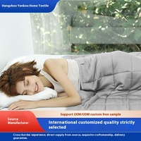Usine directe écologique 100% polyester style européen-américain pour couvertures lestées perles de verre pour le sommeil à la maison