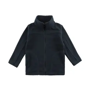 Весенняя флисовая куртка с длинным рукавом для мальчиков, синяя Повседневная куртка с логотипом на заказ, флисовое темно-синее пальто, детская толстовка, куртки