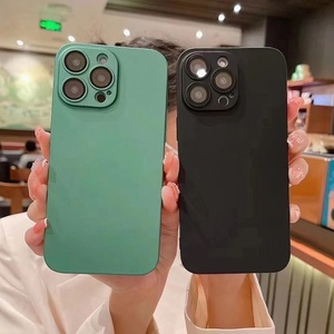 Coque de téléphone portable en verre givré de qualité supérieure, protection d'objectif d'appareil photo pour <span class=keywords><strong>iPhone14</strong></span> Pro Max, étui de téléphone magnétique - Product Image 3