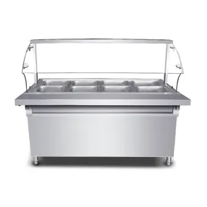 Restaurant Food Warmer Serving Stainless Steel Silver Electric Buffet Food Warmers