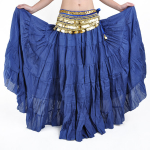 Jupe longue de 8 mètres en polyester faite à la main, style bohème tribal classique, pour la <span class=keywords><strong>danse</strong></span> du ventre <span class=keywords><strong>flamenco</strong></span>, vente en gros pour femmes - Product Image 2