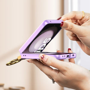 Anneau de galvanoplastie attaché en cuir antichoc étui à rabat étui de protection pour Samsung Galaxy <span class=keywords><strong>Z</strong></span> Flip 5 - Product Image 2